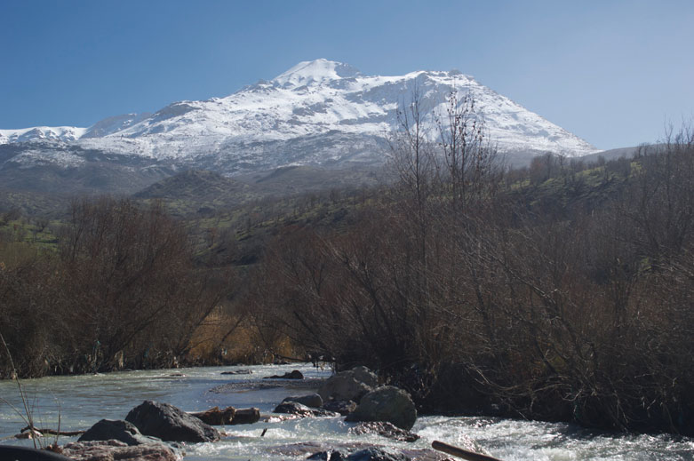 Snowy peaks near Korek Mountain, a ski resort whose presence is unexpected for most first-time visitors to Kurdistan.